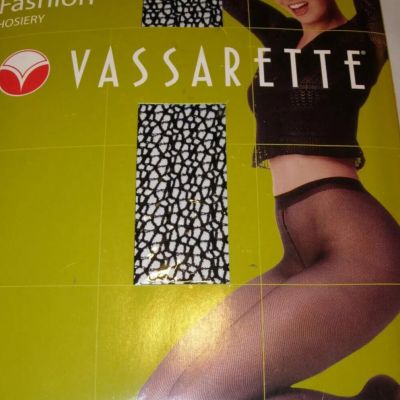 Vassarette Net Tights M Black web weave Medium 5'4